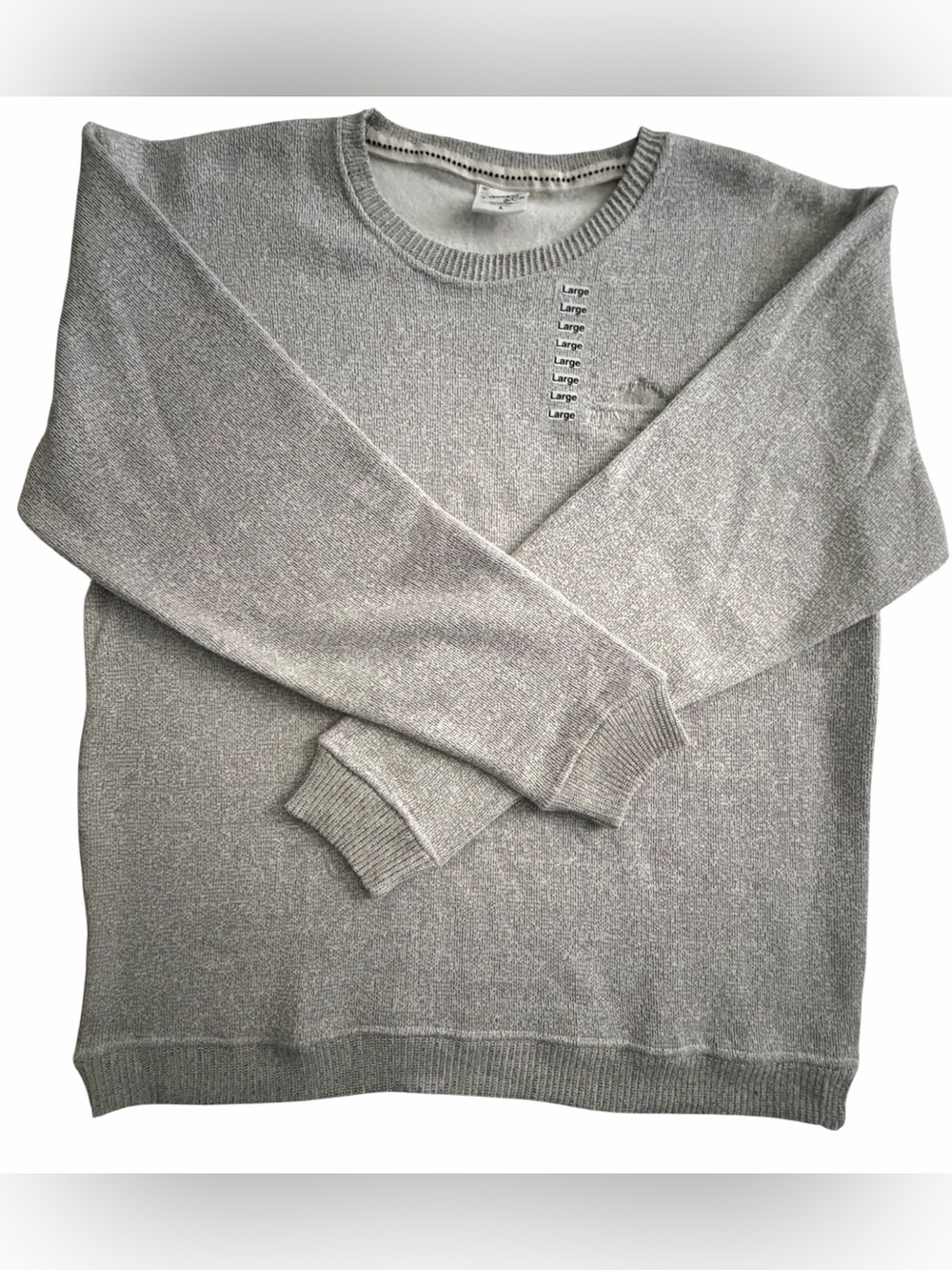 Pacific & Co. Men's Crewneck NWT Heather Gray Sweatshirt Sweater, Size L